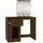 vidaXL Schminktisch mit LEDs Braun Eiche 90x50x132,5 cm Holzwerkstoff