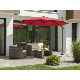 Schneider Schirme Rhodos Junior Ø 300 cm rot inkl. Ständer und Schutzhülle