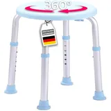 Floordirekt Duschhocker Pedro Höhenverstellbar drehbar rostfrei bis 136 kg