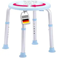Floordirekt Duschhocker Pedro Höhenverstellbar drehbar rostfrei bis 136 kg