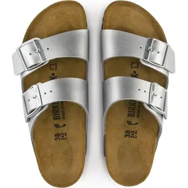 Birkenstock Arizona Birko-Flor schmal silber 42