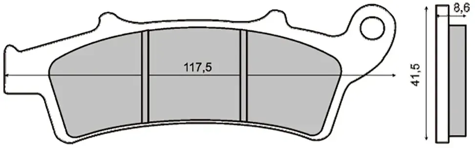 Rms Malaguti Madison 400cc 225102673 Sinterbremsbeläge - Multicolor - One Size