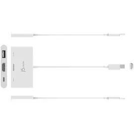 j5create JCA399-N, USB 3.2 Gen 2 (3.1 Gen 2) Type-C, 5000 Mbit/s Weiß