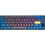 Ducky One 3 Daybreak SF DE Kabelgebunden), Tastatur, blau,