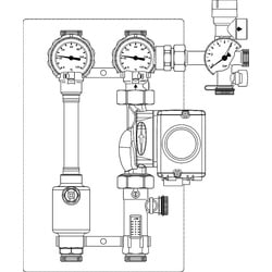 Regusol | Oventrop Station LH-130 mit Wilo Stratos Tec | 2-15 l/min