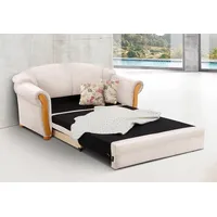 Home affaire 2-Sitzer Milano, Schlafsofa im Landhaus-Stil, bequem, Liegefläche 188/124cm, mit Bettfunktion beige