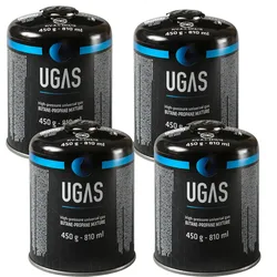 4 x Gaskartusche Butan/Propan - 450g - Universal Gas - Sparset