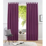 OTTO home Vorhang OTTO HOME "Raja" Gr. 2, lila (beere), B:140cm H:175cm, Polyester, Recyceltes Material, Gardinen, 2er-Set, Bestseller, einfarbig, modern, pflegeleichte Mikrofaser