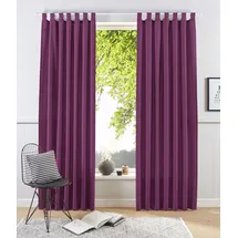 OTTO home Vorhang OTTO HOME "Raja" Gr. 2, lila (beere), B:140cm H:175cm, Polyester, Recyceltes Material, Gardinen, 2er-Set, Bestseller, einfarbig, modern, pflegeleichte Mikrofaser