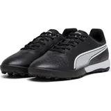 Puma King Match TT Soccer Shoe, Black / White / Cool Dark Gray, 39