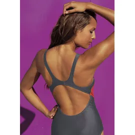 H.I.S. Badeanzug Damen Grau/Orange 38 Cup I/H
