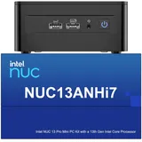 Intel NUC 13 Pro NUC13ANHi7 Arena Canyon Mini PC, Core i7-1360P, 32GB RAM, 1TB SSD, Mini Computer Windows 11 Pro für Business Home Office, Unterstützung 8K/4K Quad Display/WiFi 6E/BT 5.3/Thunderbolt 4