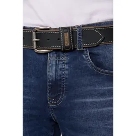 Camp David Herren, Gr. 100 schwarz, Leder, mit verstellbarer Weite