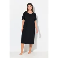 Ulla Popken Nachthemd in schwarz | Gr.: 54-56