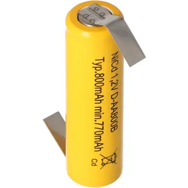 AccuCell Flat Top NiCd AA 600 mAh 1 St.