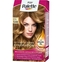 Poly Palette Intensiv-Creme-Coloration, 546 Caramel Goldblond, 3er Pack (3 x 1 S