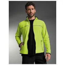 TRIGEMA Trainingsjacke "TRIGEMA Praktische Sportjacke aus Microfaser", Herren, Gr. M, gelb (lemon), Strick, 92% Polyester, 8% Elastan, lang, Jacken Trainingsjacke