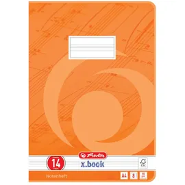 10 Notenhefte / A4 / 8 Blatt / Lineatur 14