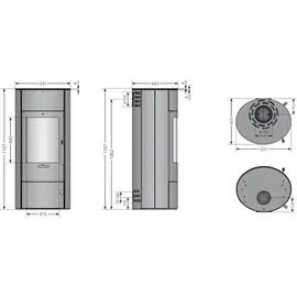 Oranier Polar W+ 2.0 Stahl schwarz
