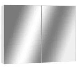 Bad-Spiegelschrank MDF V2 | vidaXL : Farbe - Weiss