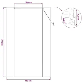 vidaXL Bambusrollo 150 x 220 cm / Fenstergröße (Velux) Braun