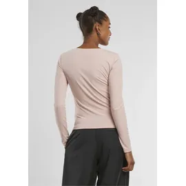 URBAN CLASSICS Ladies Basic Super Slim Longsleeve Rosa XL