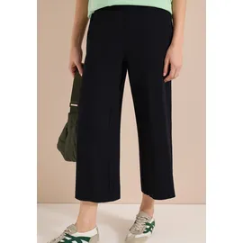 Cecil Jerseyhose High Waist Wide Leg Schwarz XXL