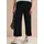 Cecil Jerseyhose High Waist Wide Leg Schwarz XXL