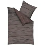 KAEPPEL Motion Mako-Satin braun 155 x 220 cm + 80 x 80 cm