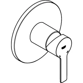 Grohe Lineare Einhand-Brausebatterie rund für 1 Verbraucher Supersteel 24063DC1