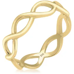 Elli PREMIUM Infinity Trend 375 Gelbgold Ringe   Damen 