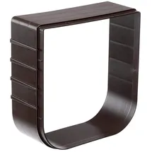 Ferplast Estensione per portina per piccoli cani gatti Gattaiola Porta basculante SWING 1 EXTENSION, 15,5 x 5 x h 16 cm - Profondità 5 cm, Marrone