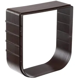 Ferplast Estensione per portina per piccoli cani gatti Gattaiola Porta basculante SWING 1 EXTENSION, 15,5 x 5 x h 16 cm - Profondità 5 cm, Marrone