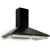 Klarstein Victoria 90 Dunstabzugshaube 90cm Retro-Design 644,5m3/h 2 LED-Lampen Schwarz