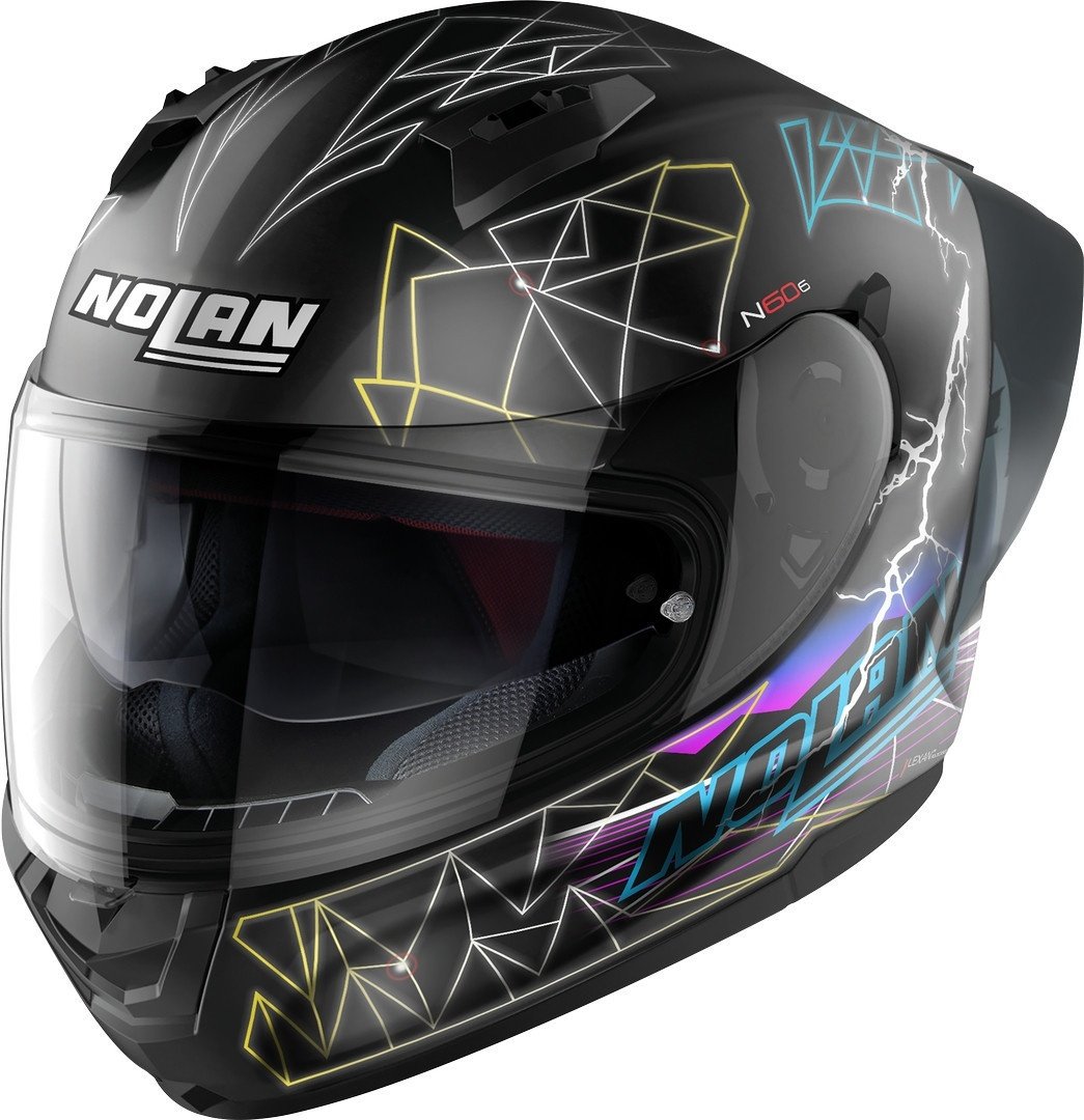 Nolan N60-6 Sport Raindance Helm, schwarz-mehrfarbig, Größe M