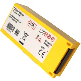 AccuCell Lithiumbatterie passend für Physio Control Defibrillator Lifepak 500 - 300-5380-030, 11141-000016