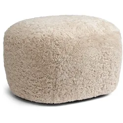 Norr11 Little Big Pouf, sheepskin moonlight