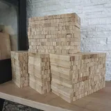 28 kg Eiche Brennholz – Sehr sauber und trocken – Perfektes Anfeuerholz für eine gemütliche Raumwärme - Ideales Zubehör um Brennholz im Kamin zu entfachen Anmachholz