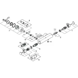 Grohe Grohtherm 2000 Thermostat-Duschbatterie (34169001)