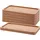 luxuskollektion Bambus Untersetzer Set Tablett Holz Deko Serviertablett