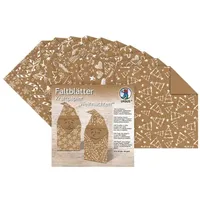 Ursus Kraftpapier Weihnachten Origami 15 cm x 15 cm 100 Stück braun