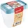 KEEEPER Vorratsdose eckig blau 15,5 x 10,5 x 0,75 l 4-teiliges Set