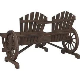 vidaXL Garten-Lounge-Set 2-tlg. braun