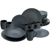 CreaTable Vesuvio Kombiservice 24-tlg. schwarz