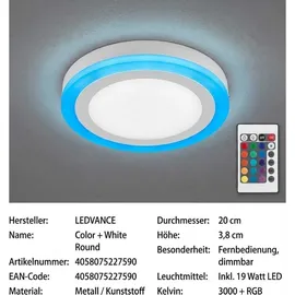 LEDVANCE LED-Panel 19W rund Aluminium