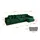 altdecor Ecksofa Cord mit Schlaffunktion 2-Sitzer Grün
