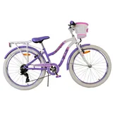 Volare Lovely 24" RH 33.5 cm lila 7-Gang Handbremsen