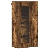 VidaXL Wandmontierter Schrank mit Regal Räuchereiche 55 x 29