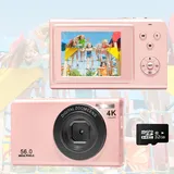 Digitalkamera für Kinder, 4K Point and Shoot Digitalkameras für Kinder mit 32 GB SD-Karte (Weihnachts- und Geburtstagsgeschenke)