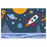 cover-your-desk.de Cover-your-desk Schreibtischunterlage für Kinder Weltall, aus hochwertigem Vinyl , 60 x 40 cm